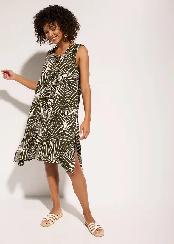 Robe de plage aspect froiss&eacute;, bonprix