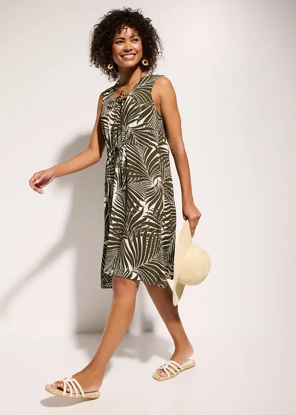 Robe de plage aspect froiss&eacute;, bonprix