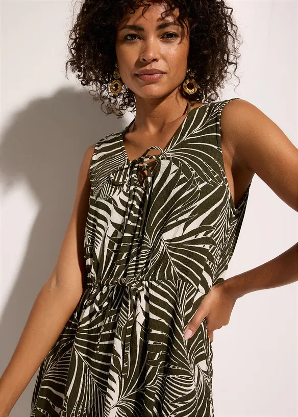 Robe de plage aspect froiss&eacute;, bonprix