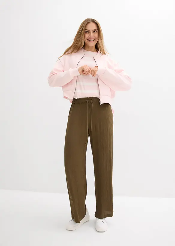 Pantalon palazzo 100% viscose, bonprix