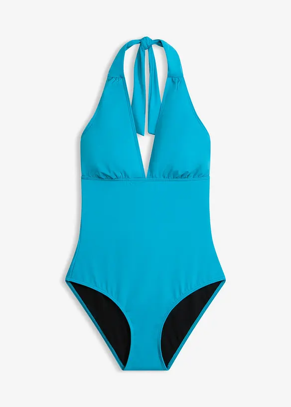 Maillot 1 pi&egrave;ce dos nu, d&eacute;collet&eacute; V plongeant, bonprix
