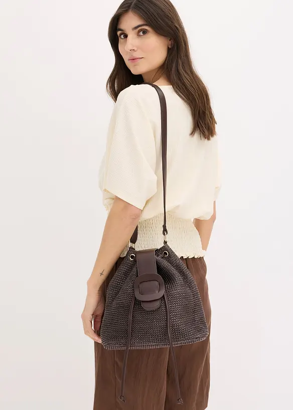 Beuteltasche in Strohoptik, bonprix