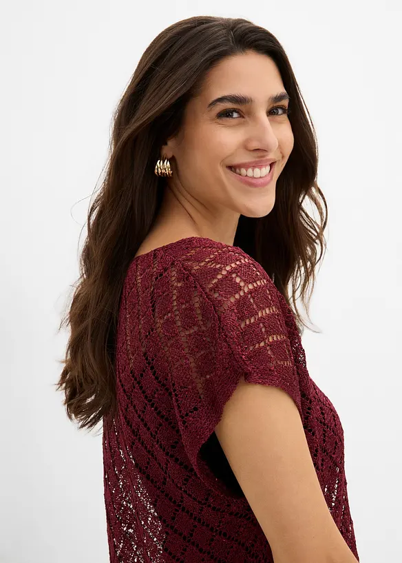 Strickshirt mit Pailletten, bonprix