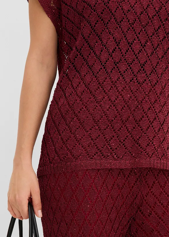 Strickshirt mit Pailletten, bonprix