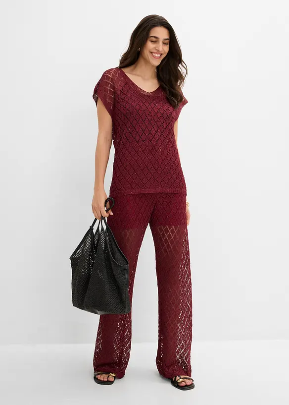 Strickshirt mit Pailletten, bonprix