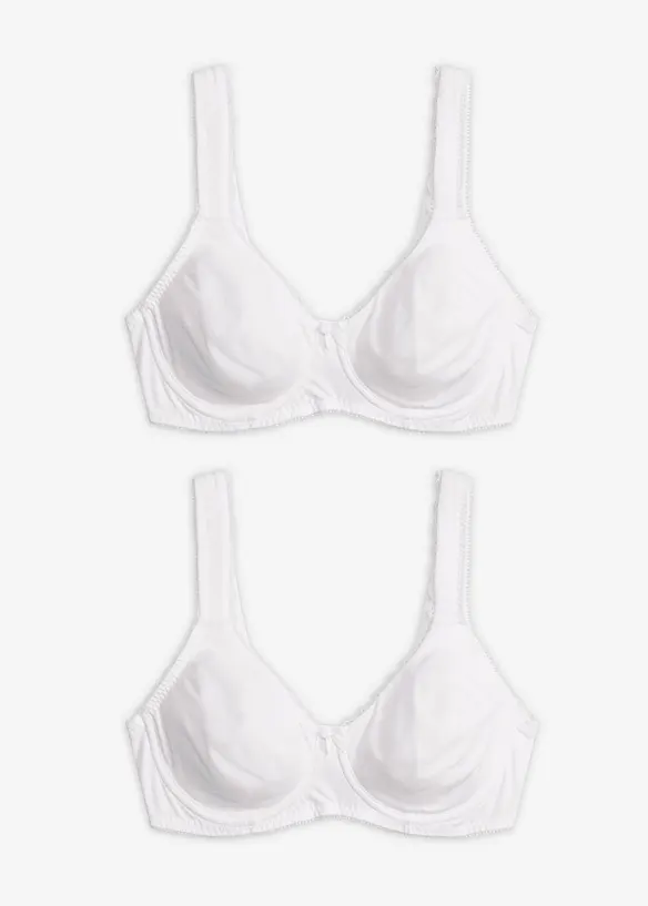 Minimizer T-Shirt-BH mit B&uuml;gel mit Bio-Baumwolle (2er Pack), bonprix