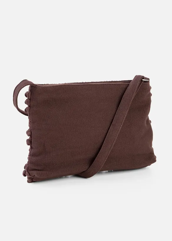 Sac &agrave; bandouli&egrave;re en toile textur&eacute;e, bonprix