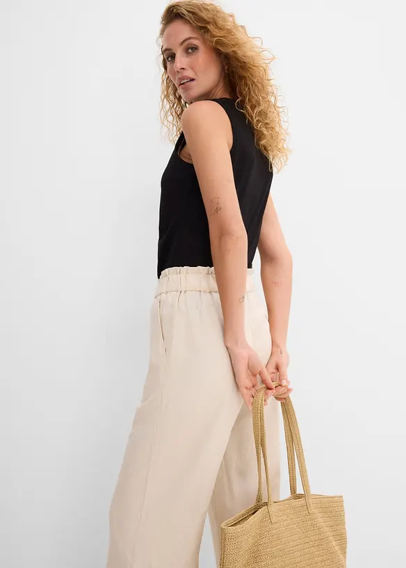 Leinen-Culotte, wadenlang, bonprix