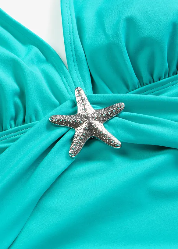 Maillot 1 pi&egrave;ce dos nu avec d&eacute;tail &eacute;toile de mer, bonprix