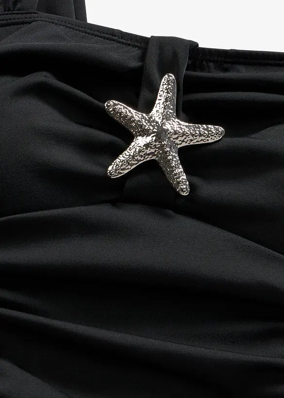 Maillot sculptant avec d&eacute;tail &eacute;toile de mer, maintien mod&eacute;r&eacute;, bonprix