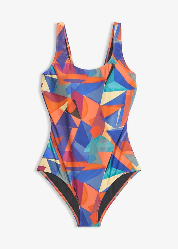 Maillot 1 pi&egrave;ce sculptant, maintien mod&eacute;r&eacute;, bonprix