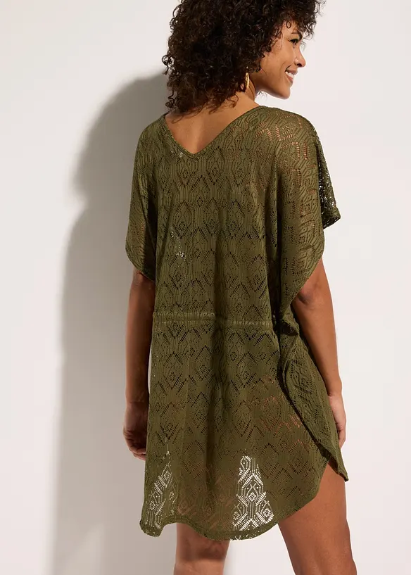 Transparente Strandtunika aus Spitze, bonprix
