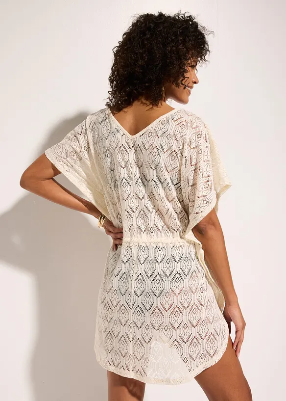 Transparente Strandtunika aus Spitze, bonprix