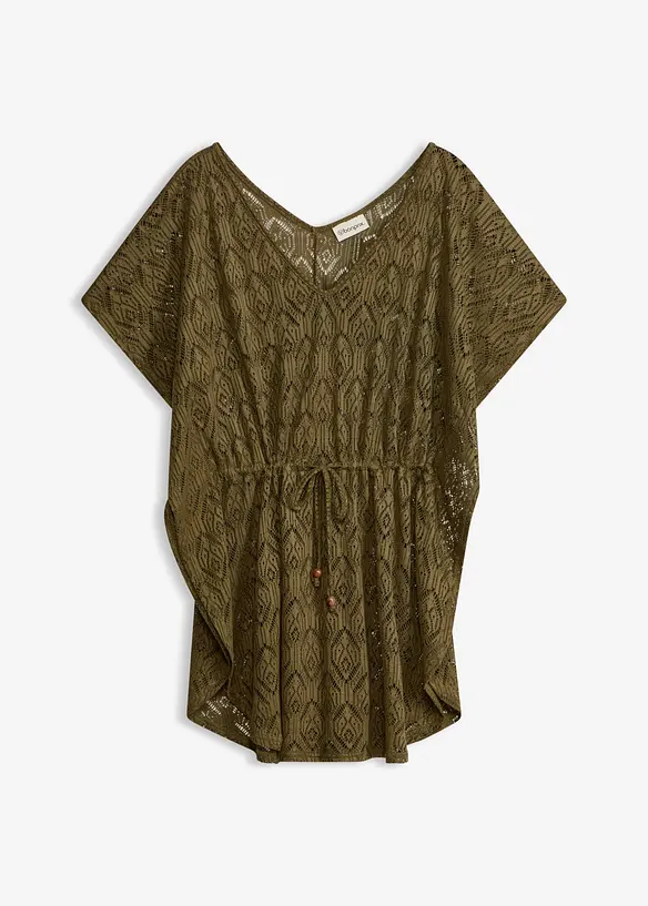 Transparente Strandtunika aus Spitze, bonprix