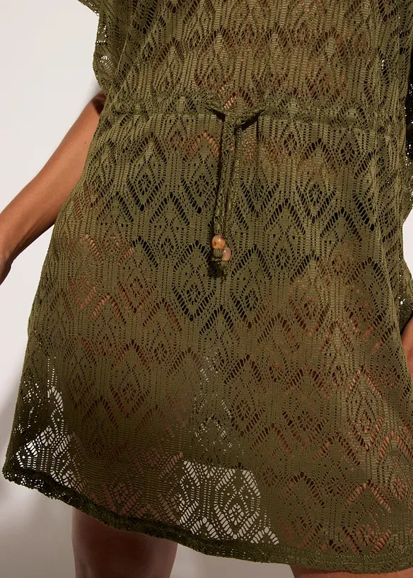 Transparente Strandtunika aus Spitze, bonprix