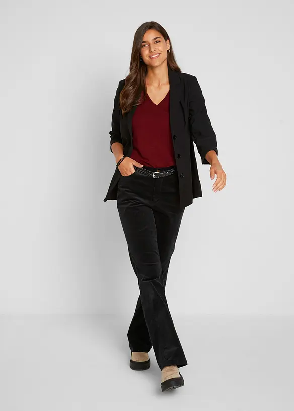 Figurbetontes Langarmshirt (2er Pack), bonprix