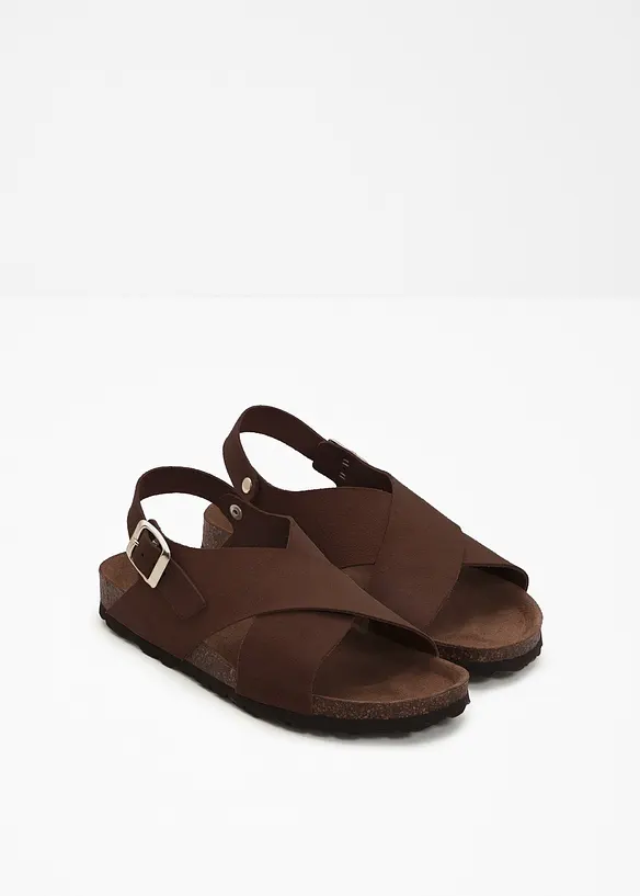 Sandales en cuir, bonprix