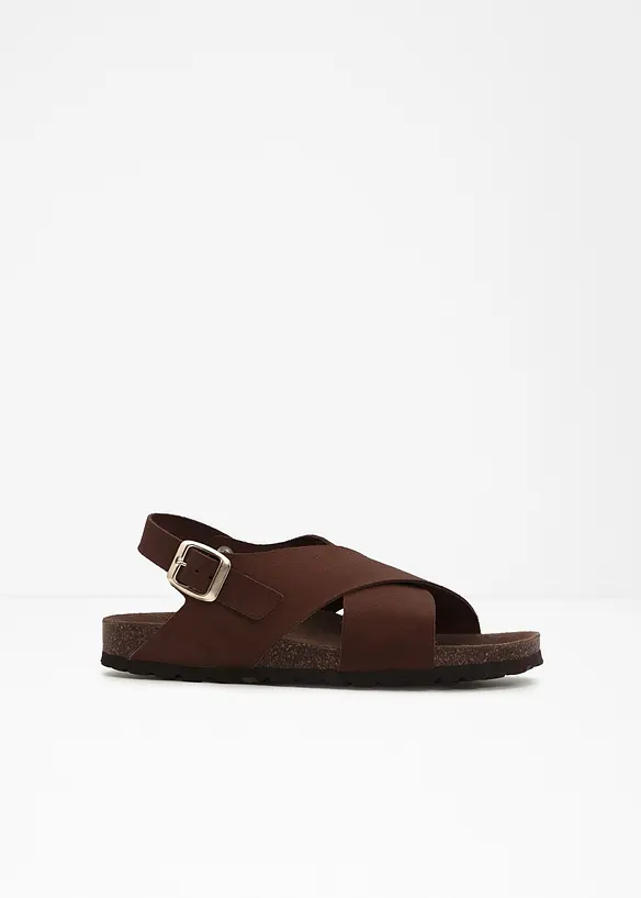 Sandales en cuir, bonprix