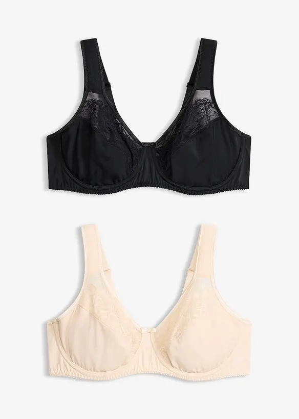 Minimizer-BH mit gepolsterten Tr&auml;gern (2er Pack), bonprix
