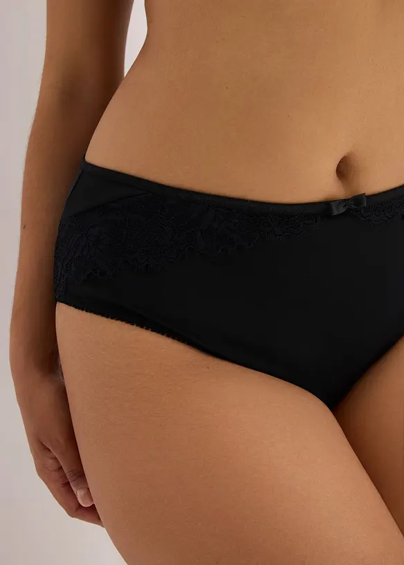 Maxislip mit zarter Spitze (2er Pack), bonprix