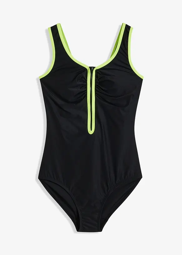 Maillot 1 pi&egrave;ce sculptant avec effet sculptant l&eacute;ger, bonprix