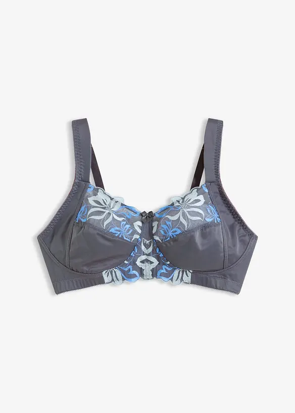 Soutien-gorge grand maintien sans armatures, bretelles rembourr&eacute;es, bonprix