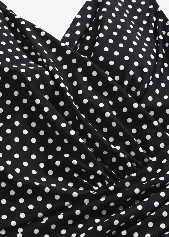 Maillot 1&nbsp;pi&egrave;ce sculptant et crois&eacute;, maintien mod&eacute;r&eacute;, bonprix