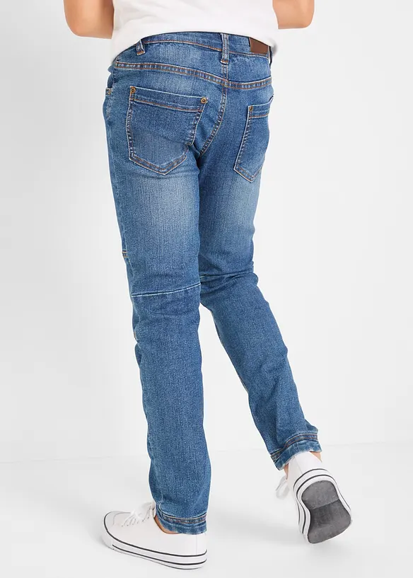 Jean extensible Regular et droit avec genoux renforc&eacute;s, bonprix