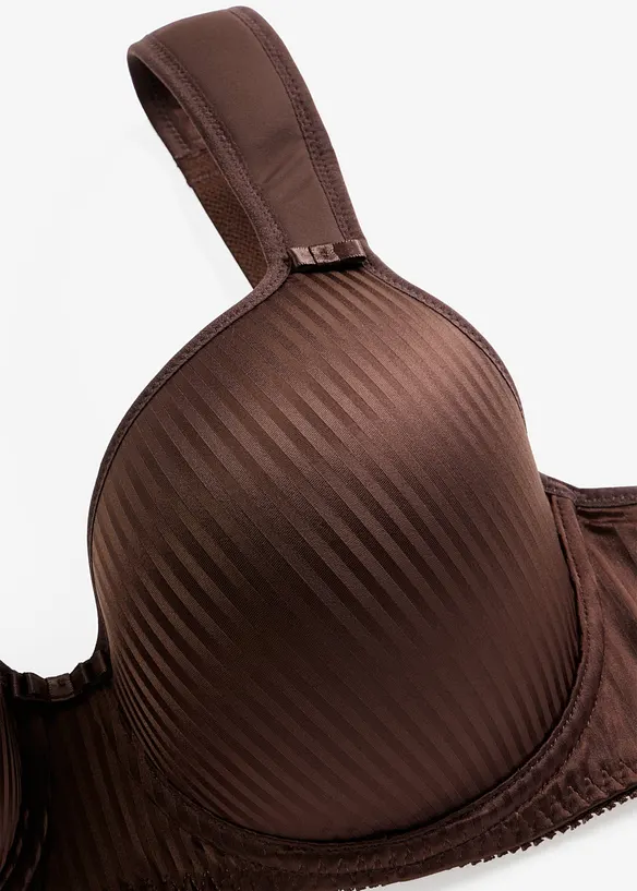 Soutien-gorge &agrave; coques, bretelles rembourr&eacute;es et effet brillant, bonprix