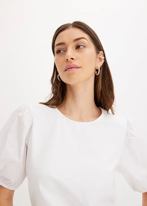 Shirt mit Ballon&auml;rmeln, bonprix