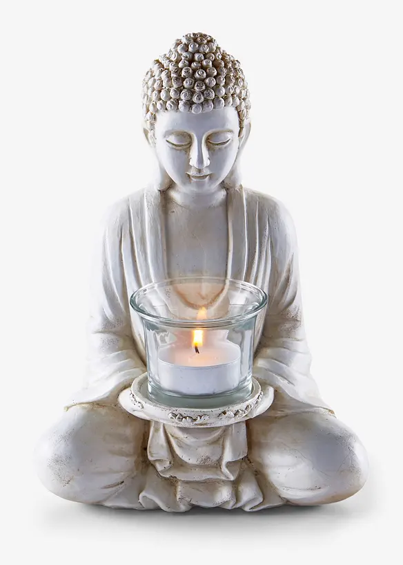 Statuette Bouddha avec photophore, bonprix