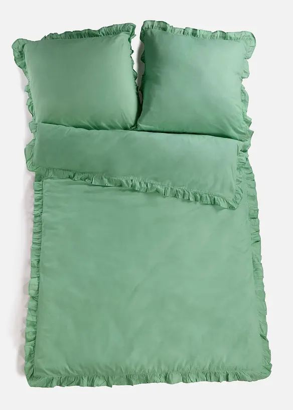 Linon-Bettw&auml;sche mit R&uuml;schen, bonprix