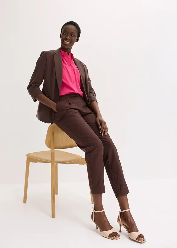 Pantalon en lin m&eacute;lang&eacute;, bonprix