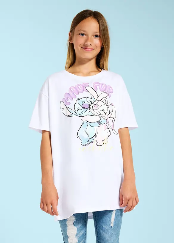 T-shirt Disney Stitch 100% coton, Lilo & Stitch