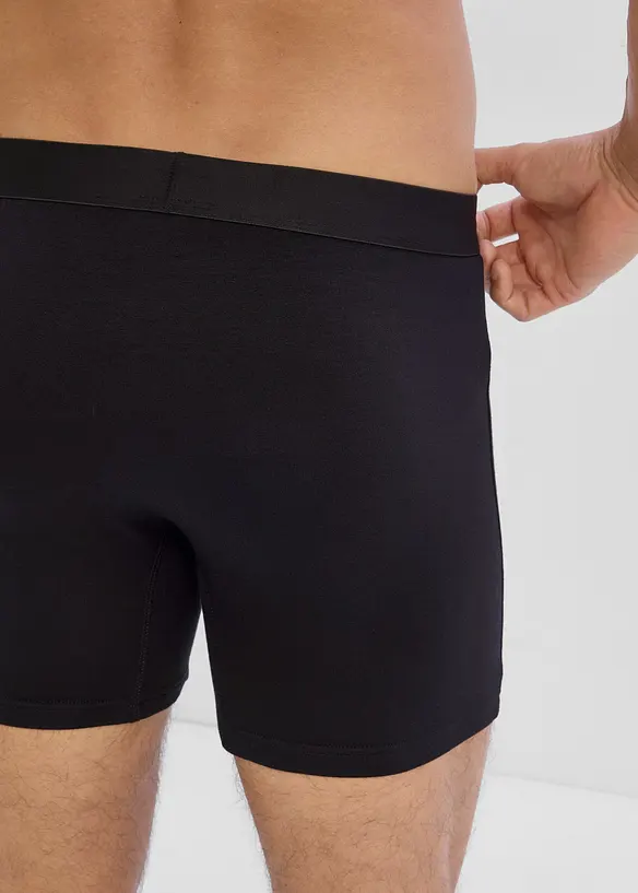 Lot de 3 boxers mi-longs coton, bonprix