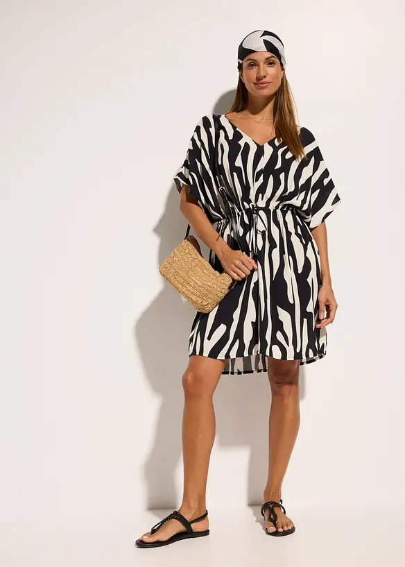 Strandkleid aus flie&szlig;ender Viskose, bonprix