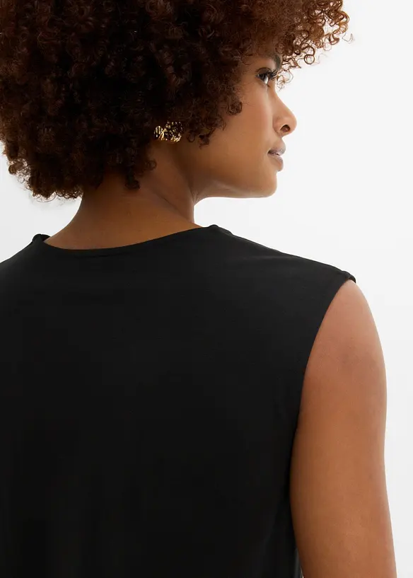 Shirt mit V-Ausschnitt mit reiner Bio-Baumwolle, bonprix