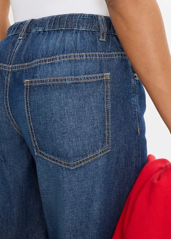 Wide-Leg-Jeans, cropped, bonprix