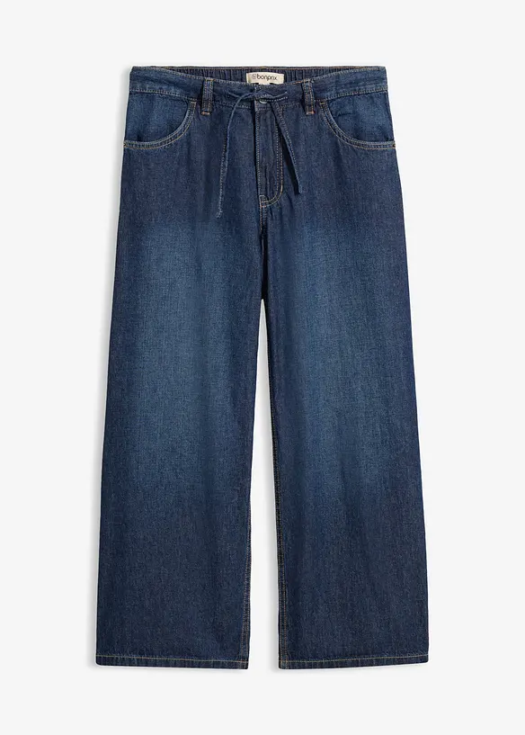Wide-Leg-Jeans, cropped, bonprix