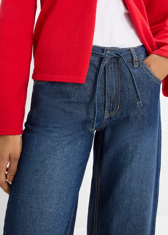 Wide-Leg-Jeans, cropped, bonprix