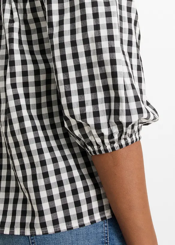 Carmenbluse aus reiner Baumwolle, bonprix