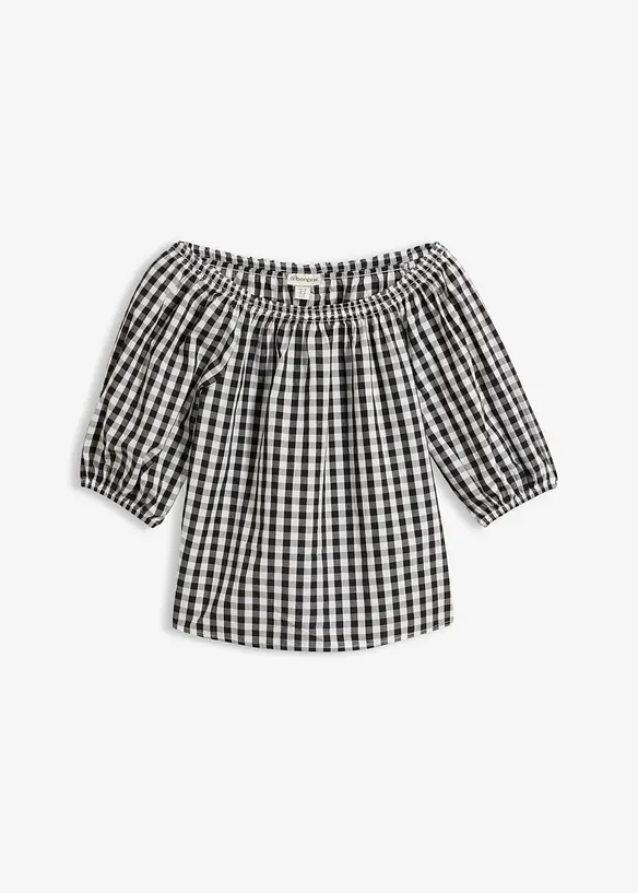 Carmenbluse aus reiner Baumwolle, bonprix