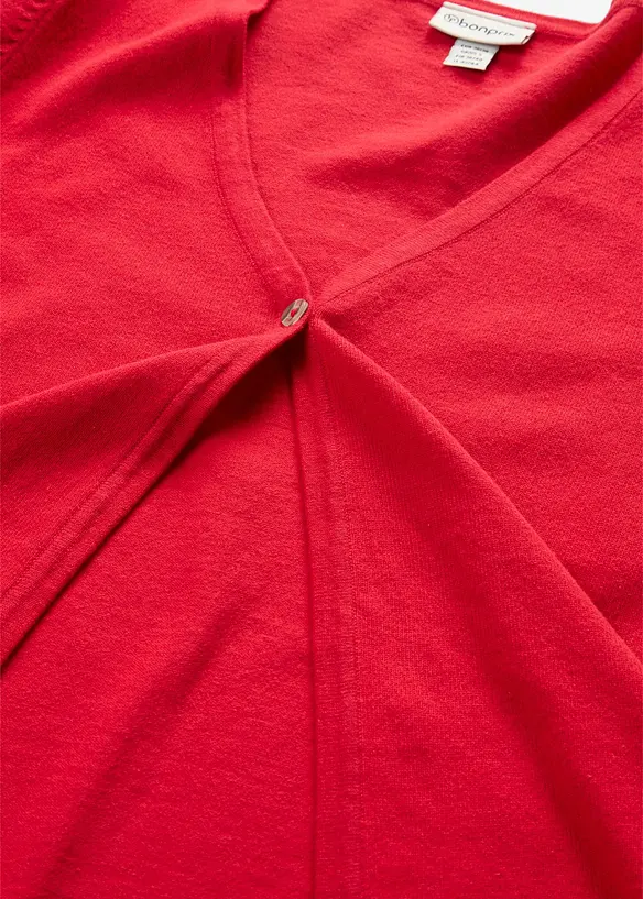 Feinstrickjacke aus Baumwoll-Mix, bonprix