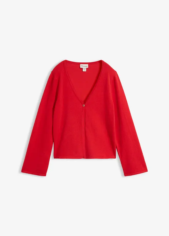 Feinstrickjacke aus Baumwoll-Mix, bonprix