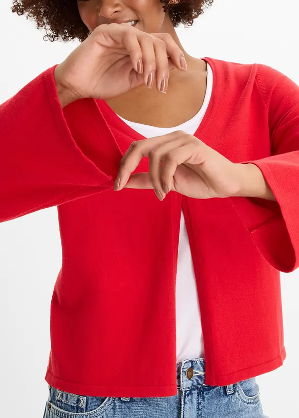 Feinstrickjacke aus Baumwoll-Mix, bonprix