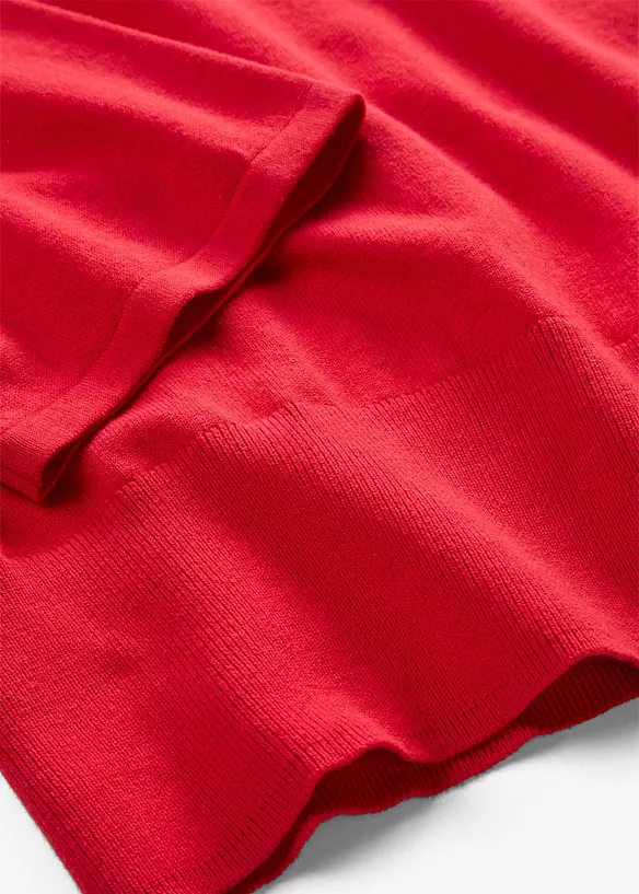 Polo-Pullover aus Baumwoll-Mix, bonprix