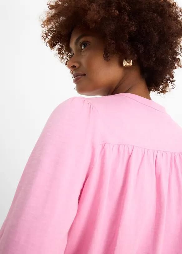 Shirtbluse aus reiner Bio-Baumwolle, bonprix