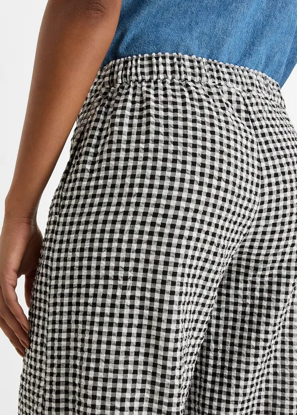 Seersucker-Schlupfhose aus reiner Baumwolle, bonprix