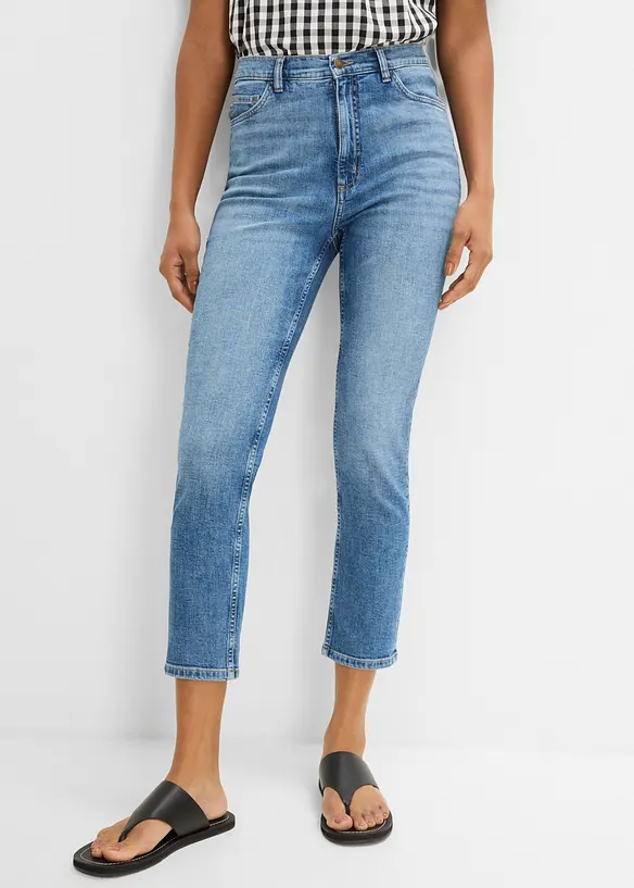 Slim-Fit-Jeans High Waist cropped, bonprix