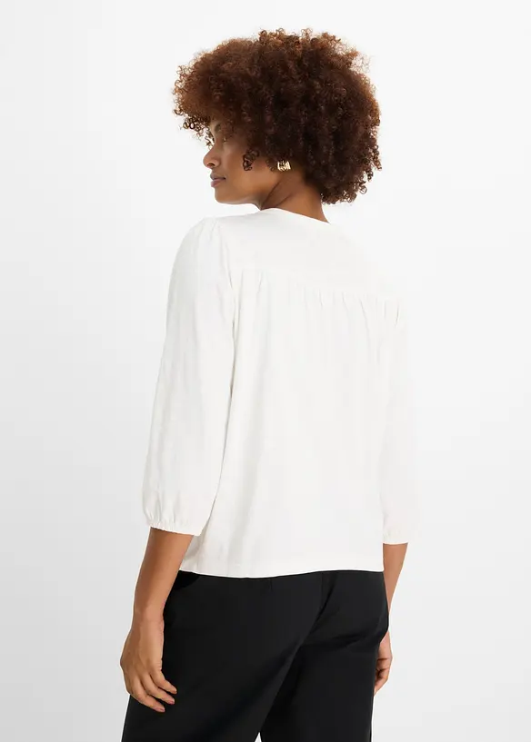 Shirtbluse aus reiner Bio-Baumwolle, bonprix